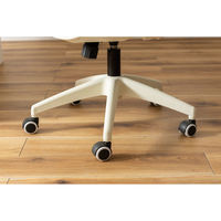 東谷 ROOM ESSENCE クレコ オフィスチェア グリーン×ホワイト OFC-50GRW 1台（直送品）