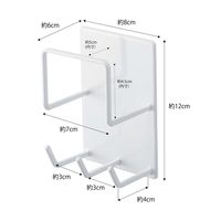 tower（タワー） マグネットバスルームクリーニングツールホルダー タワー ホワイト 4976 1個 山崎実業