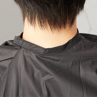 SEVEN BEAUTY (セブンビューティー) N防水 袖付きカラークロス ブラック 41700 1枚（直送品）