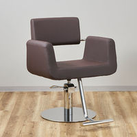 SEVEN BEAUTY (セブンビューティー) スタイリングチェア PLATZ ダークブラウン 37414 1台（直送品）