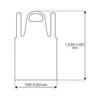 フィフティ・ヴィジョナリー プラスチックエプロン(ブルー) FV-EZ-00060 1セット(1箱(80枚)×24)