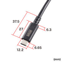 サンワサプライ USB40Gbps（USB4 Gen3）Type-C ケーブル KU-40GCCPE10 1本