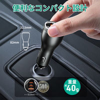 AUKEY カーチャージャー Rapide Mix 65W A 1ポート/C 2ポート CC-Y24-GY 1個