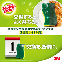 スリーエム（3M）スコッチブライト スクラブドット清潔スポンジ 抗菌 食器 キッチン オレンジ SDS-02KE 2PM（2個入）