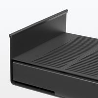 無印良品 スチールモニタースタンド 引出付 ダークグレー 約幅320×奥行230×高さ110mm 良品計画