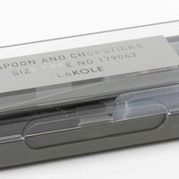 モノクロ箸&スプーンセット ブラック LAKOLE/ラコレ