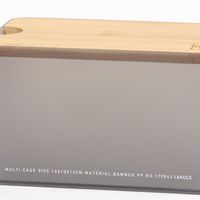 バンブー蓋マルチケース グレー LAKOLE/ラコレ