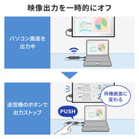 サンワサプライ 4K対応ワイヤレスHDMIエクステンダー VGA-EXWHD12 1個（直送品）