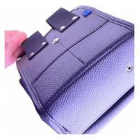 コヅチ 内側ポケット付レザー腰袋 B 黒 1セット(5個)（直送品）