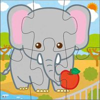 くもん出版 くもんのジグソーパズルSTEP1 どうぶついっぱい JP-14 1個