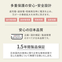 オウルテック ポケットサイズ薄型モバイルバッテリー 5000mAh ブラック OWL-LPB5013-BK 1個