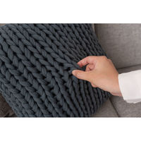 東谷 ニットクッション FAB-101BL 1個（直送品）