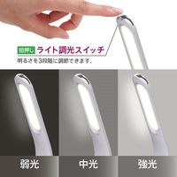 ゼピール Qi付LEDスタンドライト ホワイト DQL-H1021-WH 1台