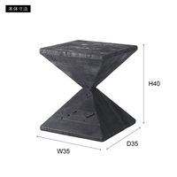 東谷 ROOM ESSENCE サイドテーブル 幅350×奥行350×高さ400mm ブラック HIT-130 1台（直送品）