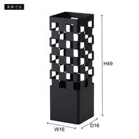 東谷 ROOM ESSENCE 傘立て 幅160×奥行160×高さ490mm ブラック LFS-183BK 1台（直送品）