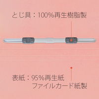 プラス 紙製 フラットファイル ねんくみなまえ A4 タテ ピンク 79608 1パック（3冊）