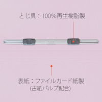 プラス 紙製ファイル フラットファイル ねんくみなまえ A4タテ バイオレット 79582 1袋（10冊入）