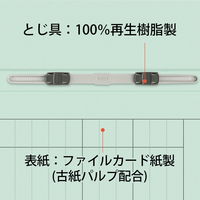 プラス 紙製ファイル キャリア・パスポート フラットファイル A4 児童用 ブルー 91385 1袋(10冊入)