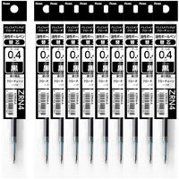 ぺんてる ボールペン替芯/FLOATUNEフローチューン0.4mm黒インキ XZRN4-A 1セット(1本×10)