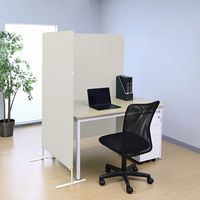 アスクル　マルチワーク　制菌・防炎クロススクリーン 幅800×奥行340×高さ1600mm　サンドベージュ　1台 オリジナル