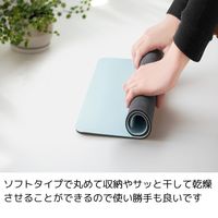 エヌ・エレファント &NE ラバストーンバスマットソフト ライト M ブルー 溶岩石 足ふきマット 吸水 お風呂 1個