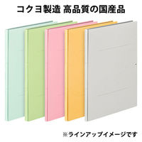 コクヨ アスクル 共同企画 背幅伸縮ファイル 紙製A4タテ グリーン 1冊 オリジナル（わけあり品）