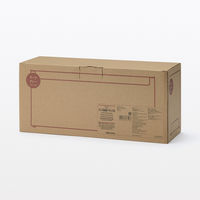 無印良品 スチールタップ収納箱フラップ式ダークグレー 約幅32×奥行10×高さ14cm 良品計画