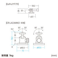 サンワサプライ マグネットカメラマウント(平面用) CR-LACAMMG1 1個（直送品）