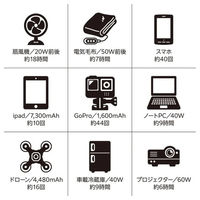 キャプテンスタッグ ポータブルバッテリー 500 TV UW-4511 1台（直送品）