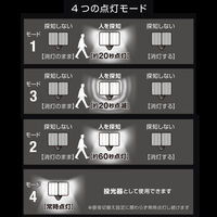 大進 人感 センサーライト コンセント 屋外 LED 防雨 DLA-17T200 1台（直送品）
