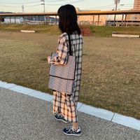 富士商 Felio スマートショッピングバッグ エッグホルダー付 ハウンドトゥース F21806 1袋（直送品）