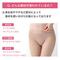 【アウトレット】【アウトレット】ルシアン 吸水ショーツ FeMoon レギュラータイプ ウォルナットベージュ M 1個