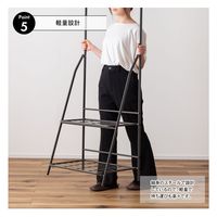 東谷 MIP-58DGY フォールディングハンガーラック 1台（直送品）