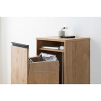 アイリスオーヤマ 引き出し分別ダストワゴン ナチュラル/ブラック HDW-350 1台