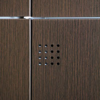 スマイル 木目調スチールロッカー 3連4段12人用 シリンダー錠 ダークブラウン/ホワイト 幅900×奥行515×高さ1790mm 1台（取寄品）