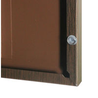 スマイル 木目調スチールロッカー 4連2段8人用 シリンダー錠 ダークブラウン/ホワイト 幅900×奥行515×高さ1790mm 1台（取寄品）