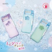 ソニック えんぴつチェック両面筆入 ラメプリケ うかサポ リアナティアラ グリーン FD-1046-G 1個（直送品）