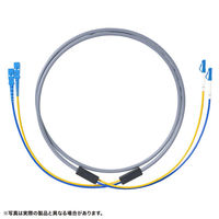 サンワサプライ  防水ロバスト光ファイバケーブル（マルチ50μmOM3、2芯、両端SC×2、10m HKB-WRB2M3SCSC-10（直送品）