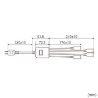 サンワサプライ  一括集中スイッチ付き電源延長コード TAP-EX4SWBK（直送品）