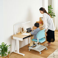 【軒先渡し】コイズミファニテック Fit-in Desk 昇降デスク ナチュラル×ホワイト FDD-897MOWH 1台（直送品）