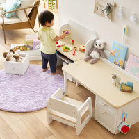 【軒先渡し】コイズミファニテック Muppu デスク 幅900×奥行550×高さ380～730mm ホワイト MDD-010WWWH 1台（直送品）