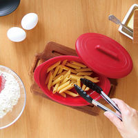 ワールド・クリエイト つかめるトングダークレッド 60035 1セット(3個)