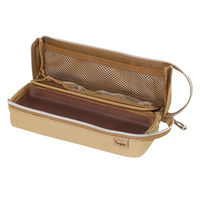 クツワ ペンケース エルガバ ベージュ AK067BE 1セット(3個)（直送品）