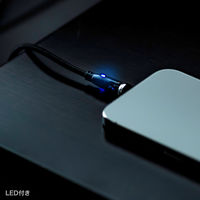 サンワサプライ USB2.0Type-C-Aコネクタ540°回転ケーブル・1m KU-CAKA10BK 1本