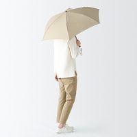 無印良品 晴雨兼用 2通りにたためる 折りたたみ傘 傘55cm ベージュ 良品計画