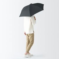 無印良品 晴雨兼用 2通りにたためる 折りたたみ傘 傘55cm 黒 良品計画