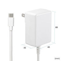 サンワサプライ USB PD対応AC充電器(PD20W・TypeCケーブル一体型) ACA-PD102W 1個