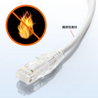 サンワサプライ  カテゴリ6A  LANケーブル（スリム、やわらか、ツメ折れ防止コネクタ） KB-SL6AYS-03W（直送品）