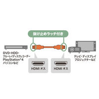 サンワサプライ  ラッチ付HDMIケーブル（7m） KM-HD20-P70L（直送品）