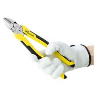 ツノダ 電工パワー薄刃ニッパー 圧着機能付 PUN-225ATG 1個（直送品）